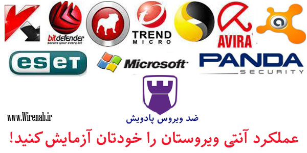عملکرد آنتی ویروستان را خودتان آزمایش کنید! عملکرد آنتی ویروستان را خودتان آزمایش کنید!