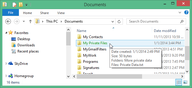 رمزگذاری فایل ها و پوشه ها در ویندوز 8.1 با استفاده از EFS
