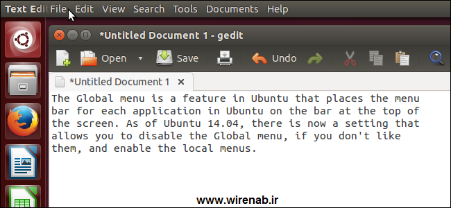 فعال کردن منوها در Ubuntu 14.04