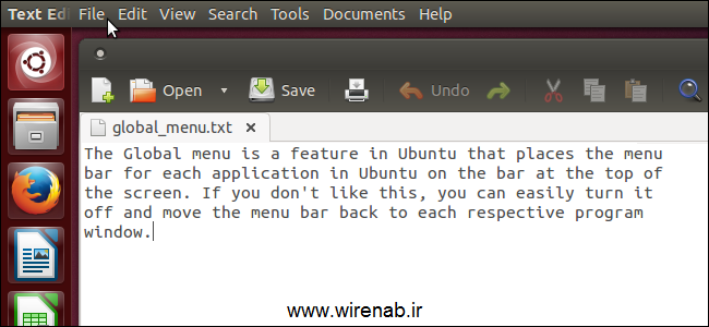 چگونه منوی را در Ubuntu 13.10 غیر فعال کنیم؟
