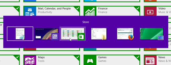 نحوه سویچ بین برنامه ها در Start Screen ویندوز ۸٫۱